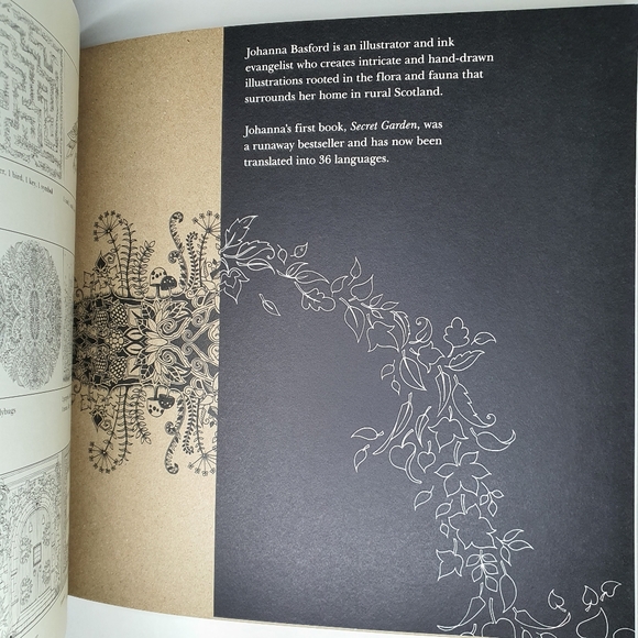 Coloring Book for 12+ - Enchanted Forest by Johanna Basford - New in bag - Picture 5 of 9